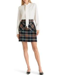 Marc Cain Plaid Mini Skirt
