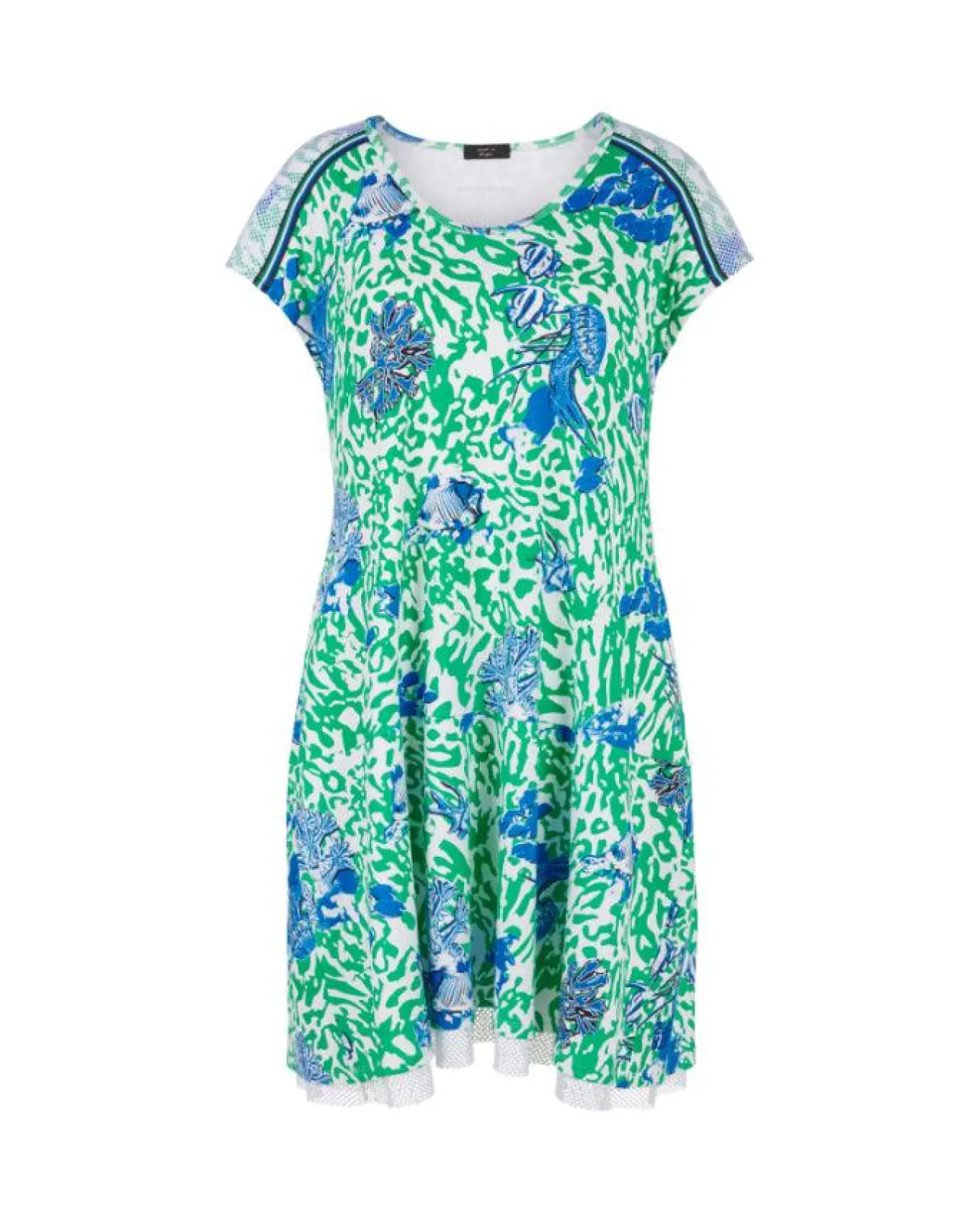 Marc Cain Print Cap Sleeve Dress