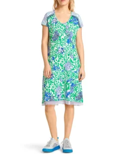 Marc Cain Print Cap Sleeve Dress