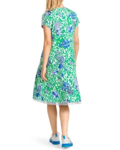 Marc Cain Print Cap Sleeve Dress
