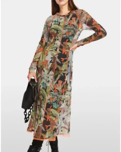 Marc Cain Printed Mesh Dress