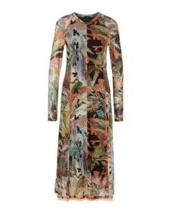 Marc Cain Printed Mesh Dress