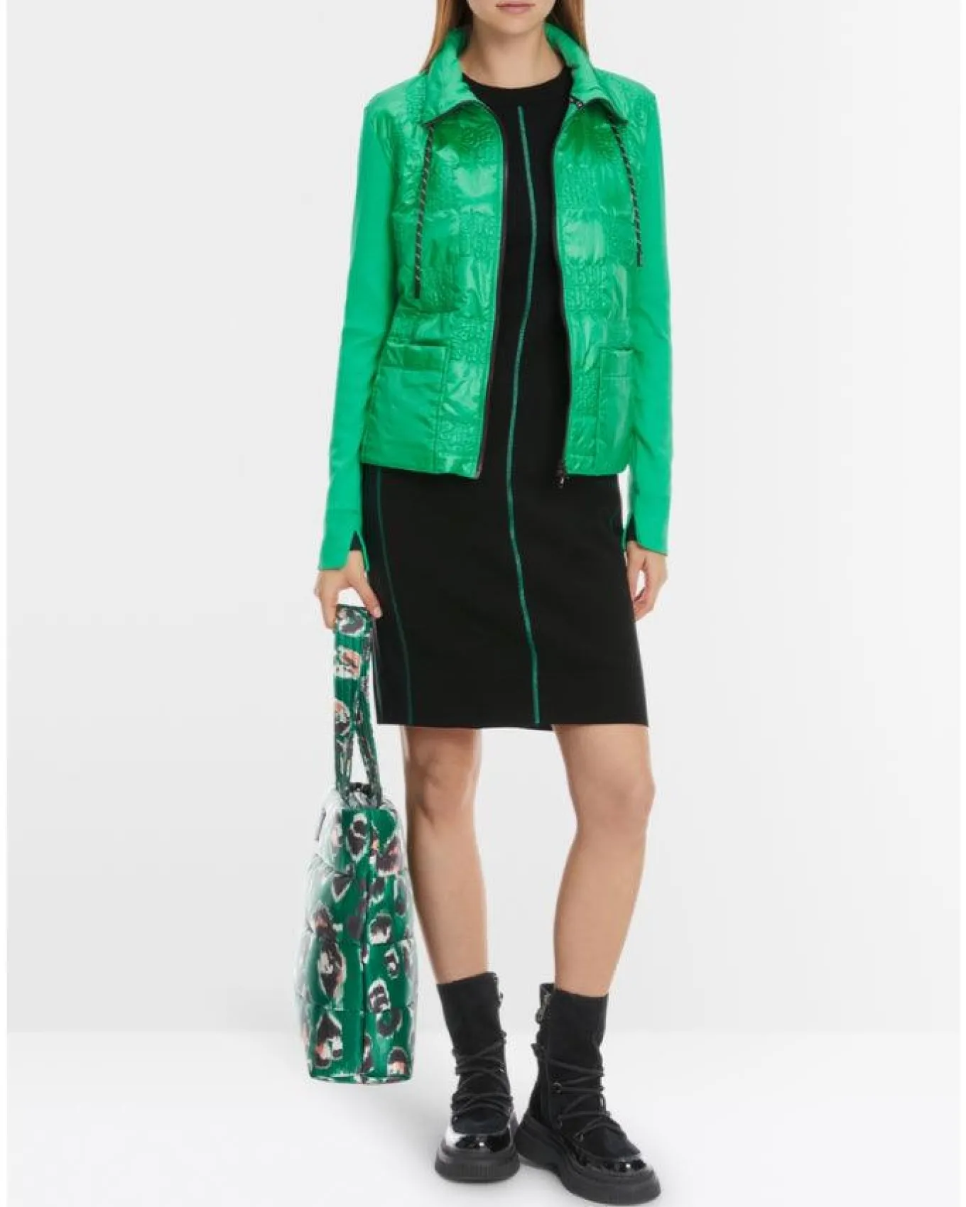 Marc Cain Quilted Fabric Padded Jacket