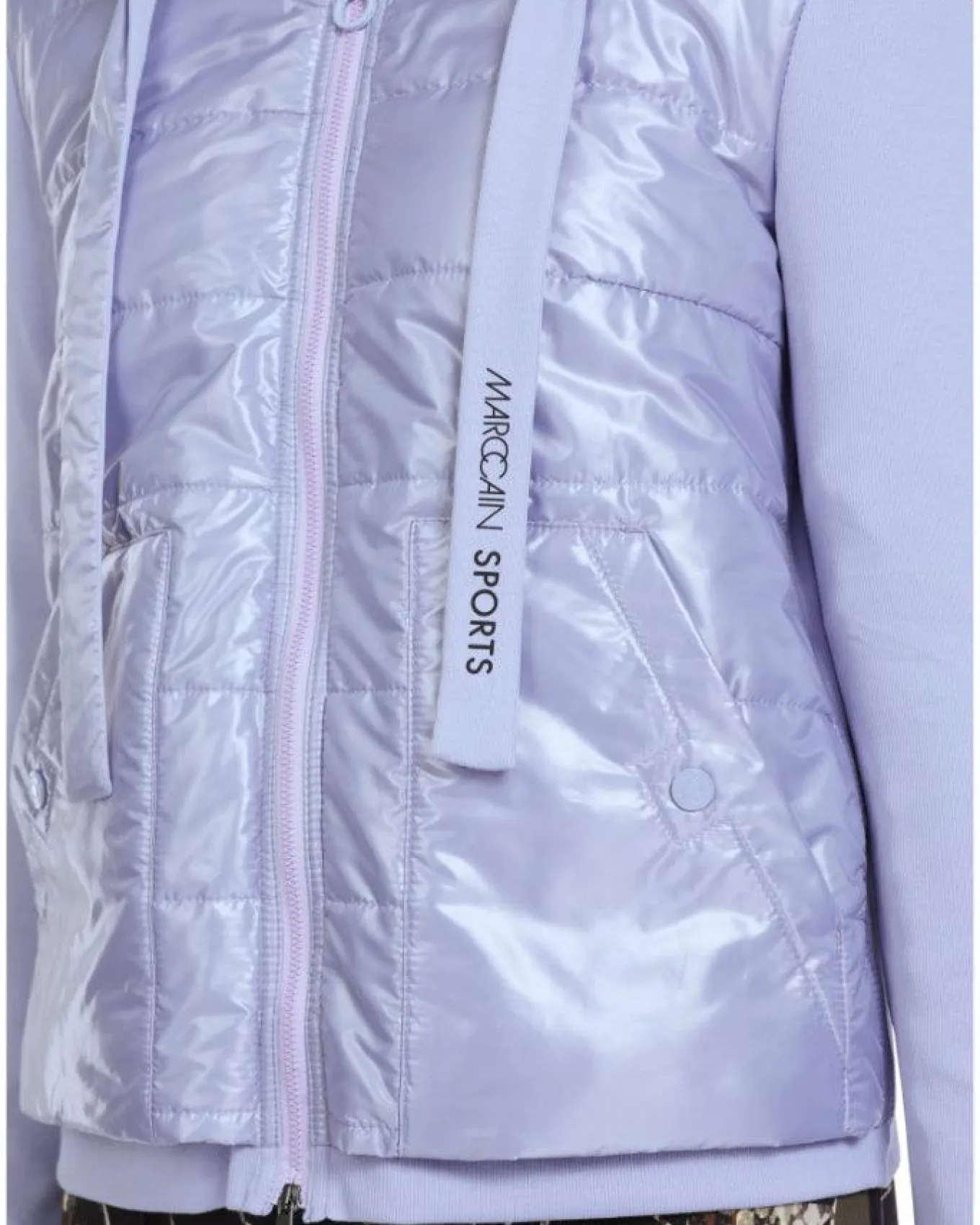 Marc Cain Quilted Front Zip Hoodie