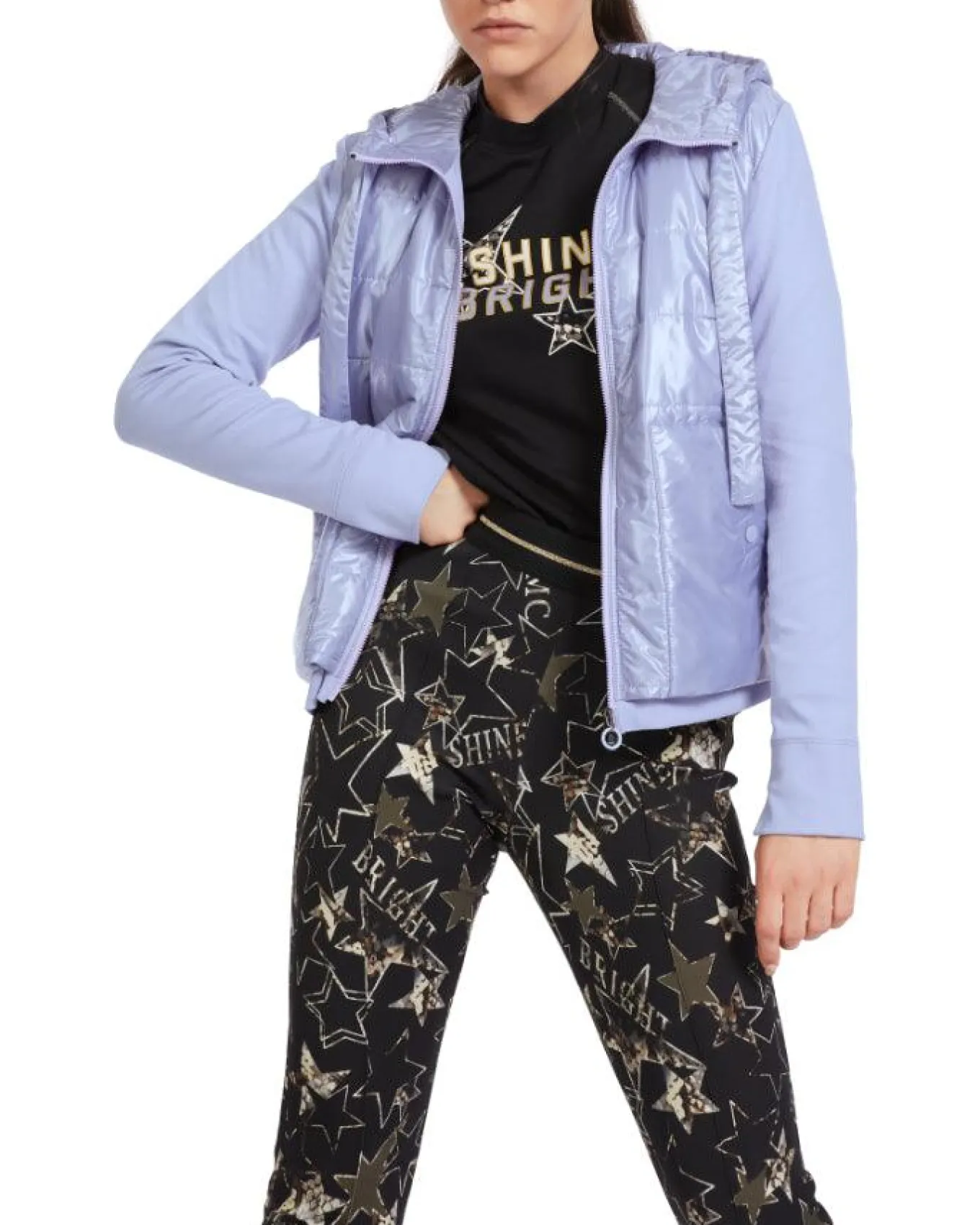 Marc Cain Quilted Front Zip Hoodie