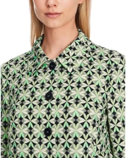 Marc Cain Scuba Print Short Jacket