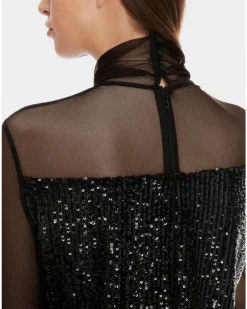 Marc Cain Sequin Mesh Top