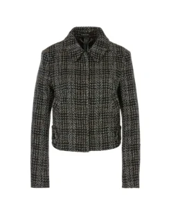 Marc Cain Shadow Check Short Jacket