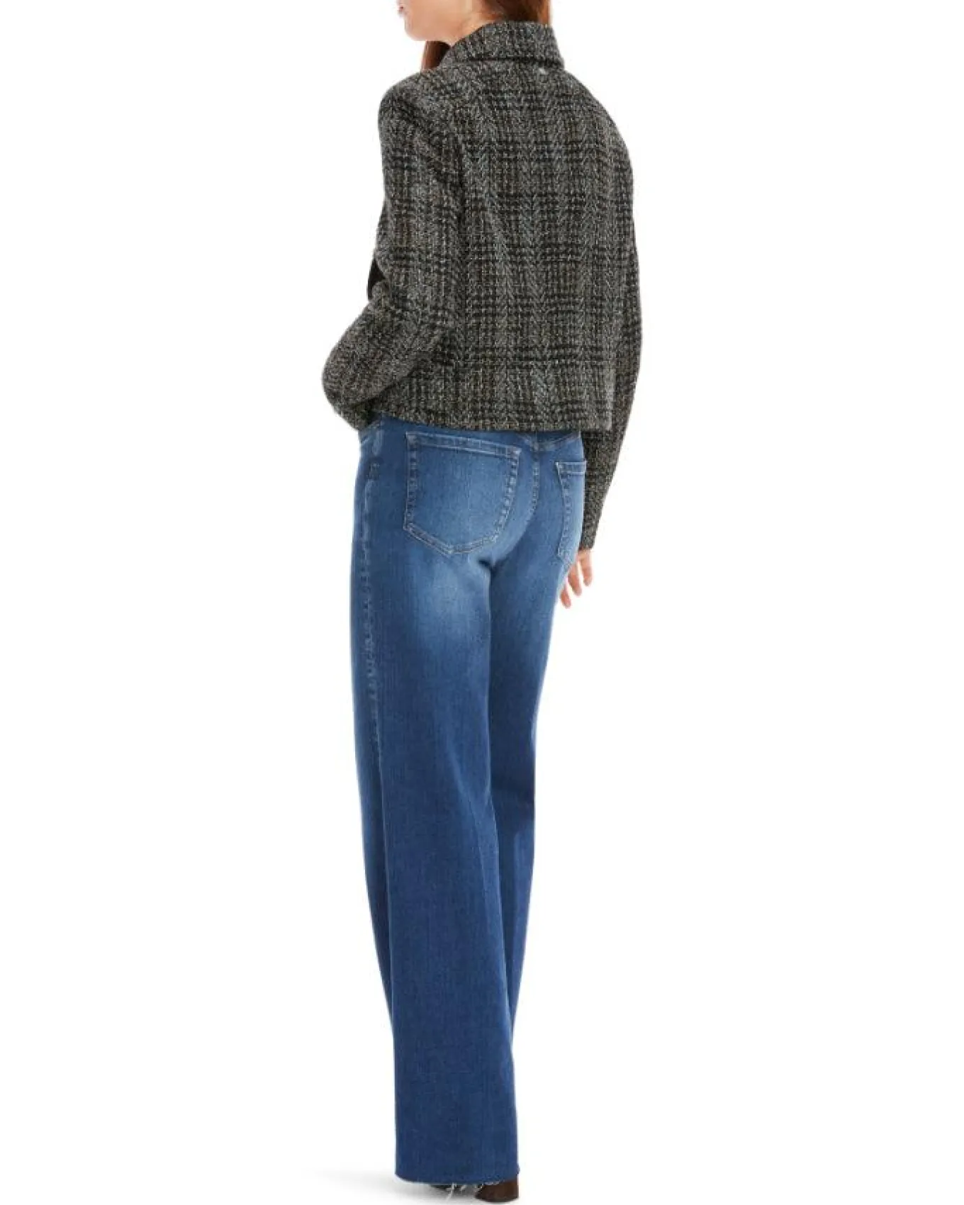 Marc Cain Shadow Check Short Jacket