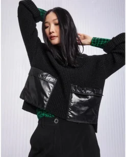 Marc Cain Shiny Patch Pocket Sweater