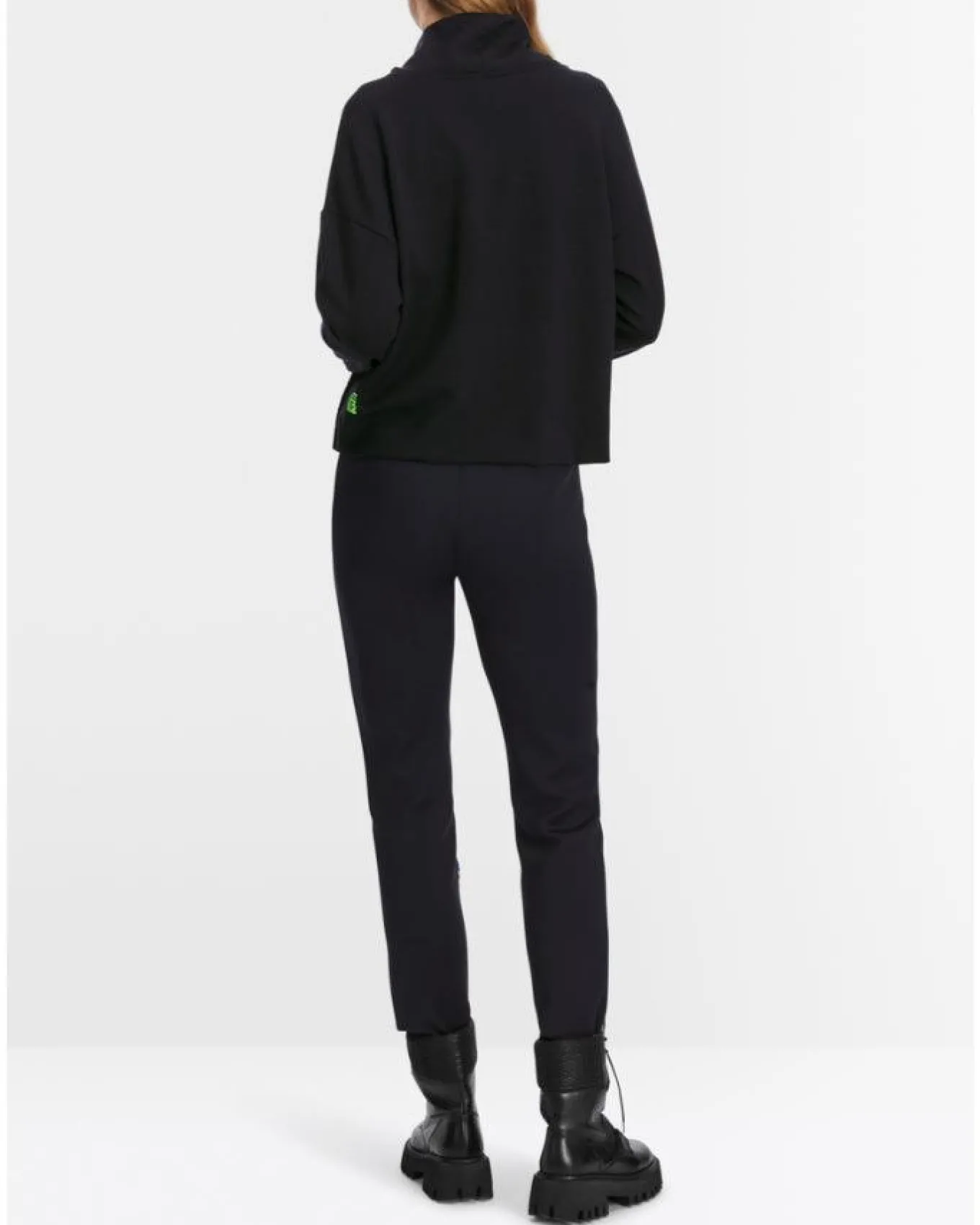 Marc Cain Shiny Quilt Pocket Sweatshirt