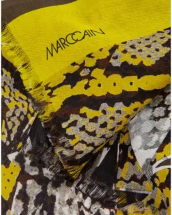 Marc Cain Snakeskin Print Scarf