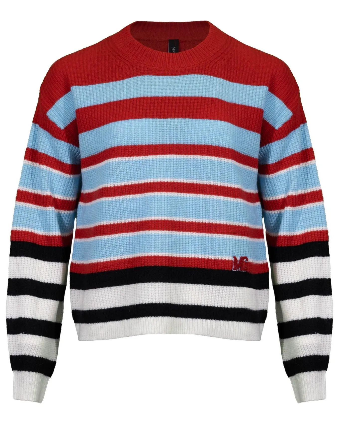 Marc Cain Striped Woolen Blend Sweater