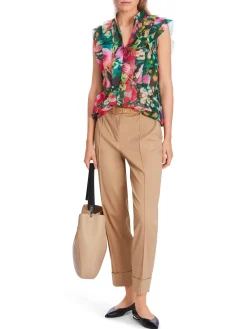 Marc Cain Vibrant Floral Sleeveless Blouse