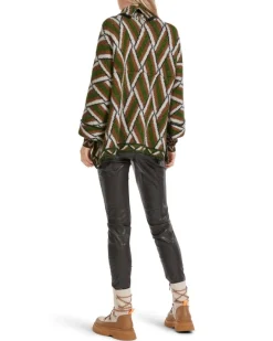 Marc Cain Woven Pattern Knit Pullover