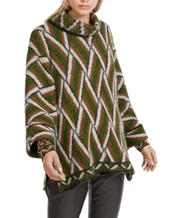 Marc Cain Woven Pattern Knit Pullover