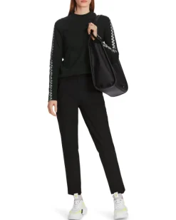 Marc Cain Zipper Print Pullover