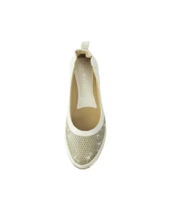 Natanya Mesh Metallic Slip On Shoe