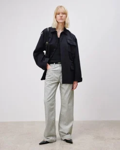 Nili Lotan Mitchell Stripe Jeans