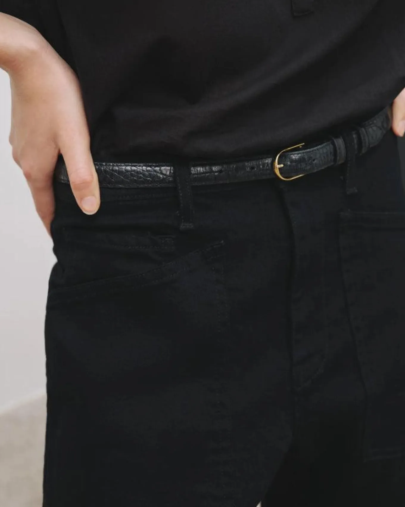 Nili Lotan Shon Black Jeans