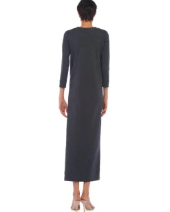 Norma Kamali 3/4 Sleeve Terry Gown