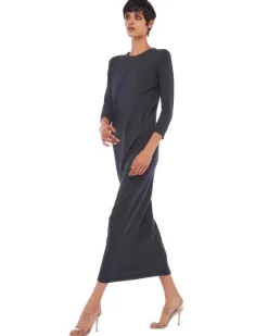 Norma Kamali 3/4 Sleeve Terry Gown