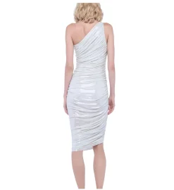 Norma Kamali Diana Dress Shiny Pearl