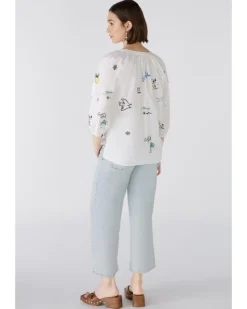 Oui Embroidered Blouse