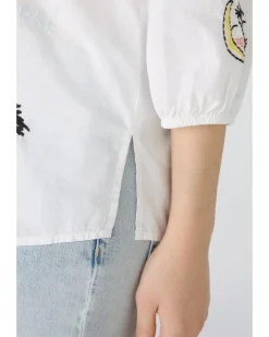 Oui Embroidered Blouse