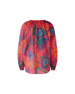 Oui Floral Cotton Blouse