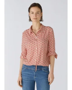 Oui Heart Print Blouse