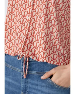Oui Heart Print Blouse
