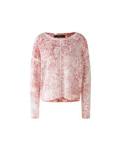 Oui Inside Out Paisley Pullover