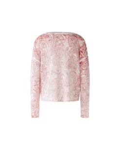 Oui Inside Out Paisley Pullover