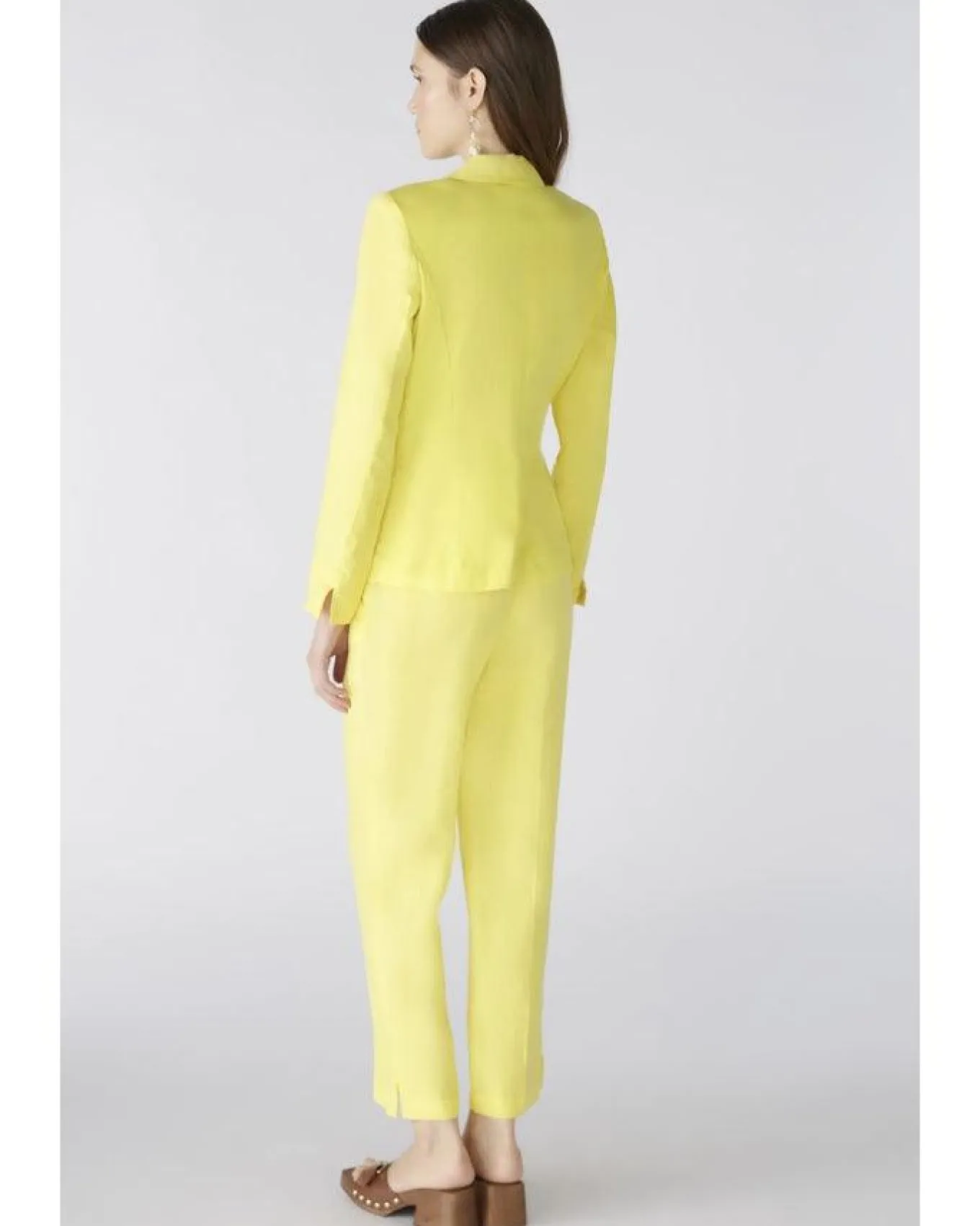 Oui Linen Two Button Blazer