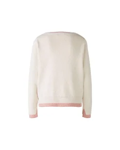 Oui Mini Heart Trim Pullover