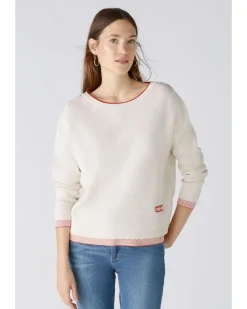 Oui Mini Heart Trim Pullover