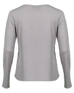 Purotatto Satin Neck Trim Top