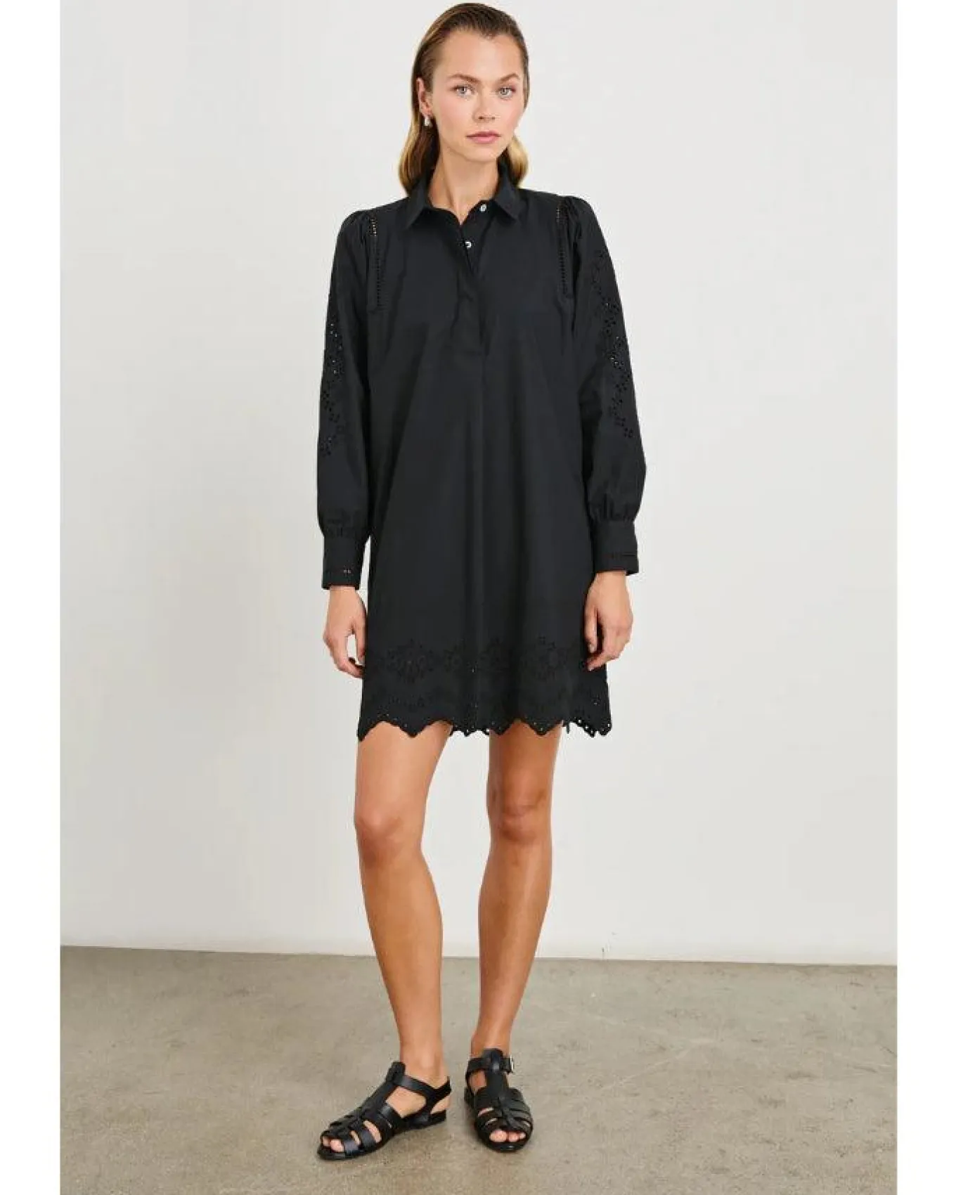 Rails Fernanda Eyelet Shirt Dress