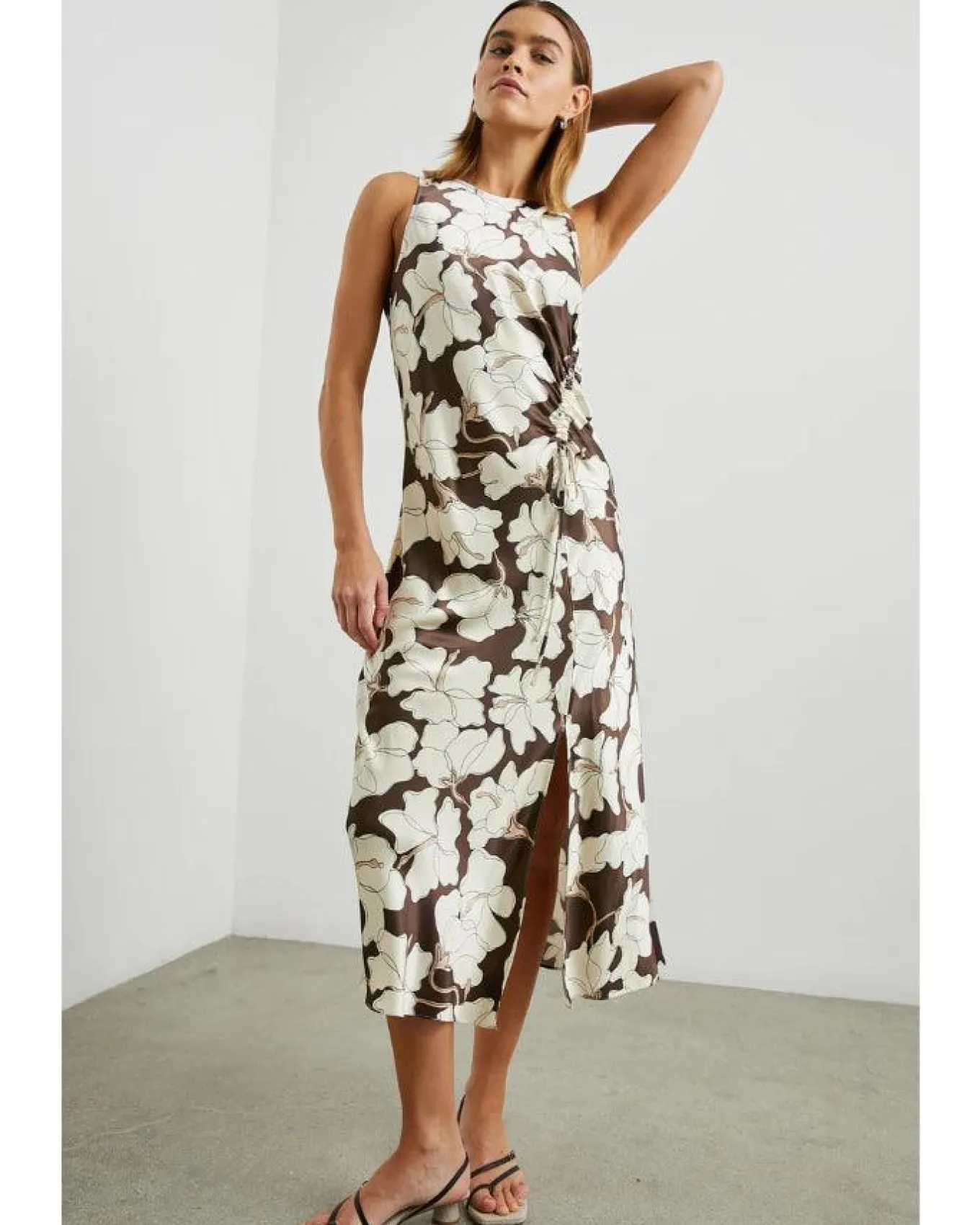 Rails Gabriella Mocha Floral Print Dress