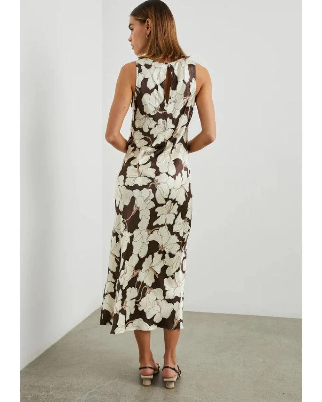 Rails Gabriella Mocha Floral Print Dress