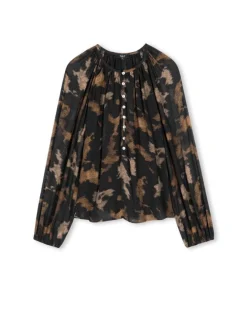 Rails Indi Sandstone Print Blouse