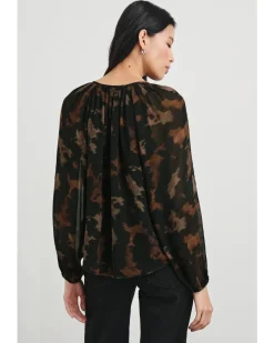 Rails Indi Sandstone Print Blouse