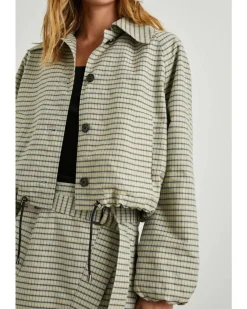 Rails North Sage Mini Check Jacket