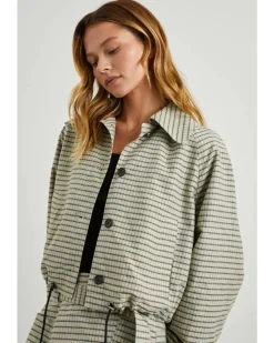 Rails North Sage Mini Check Jacket