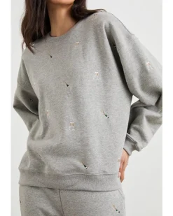 Rails Varsity Champagne Embroidery Sweatshirt
