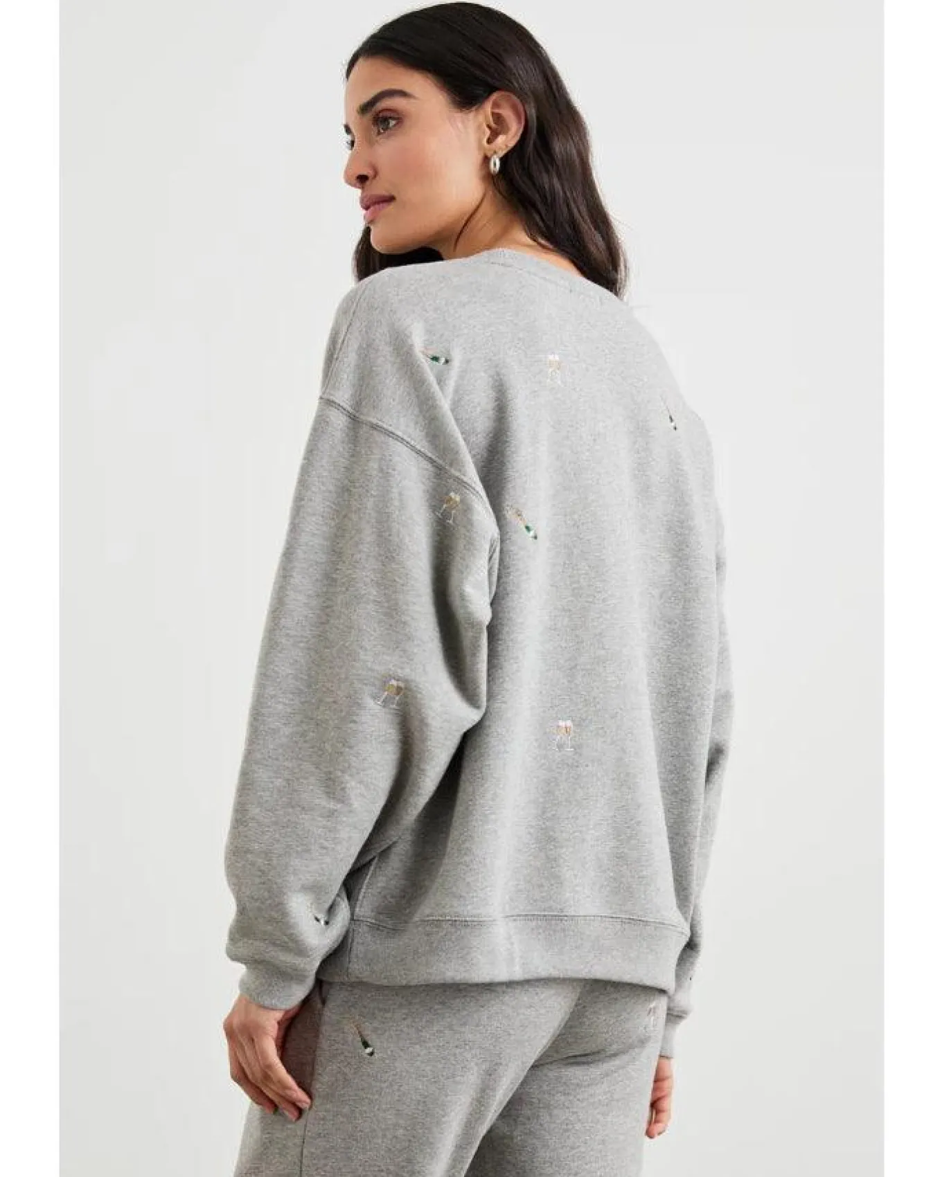 Rails Varsity Champagne Embroidery Sweatshirt