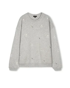 Rails Varsity Champagne Embroidery Sweatshirt