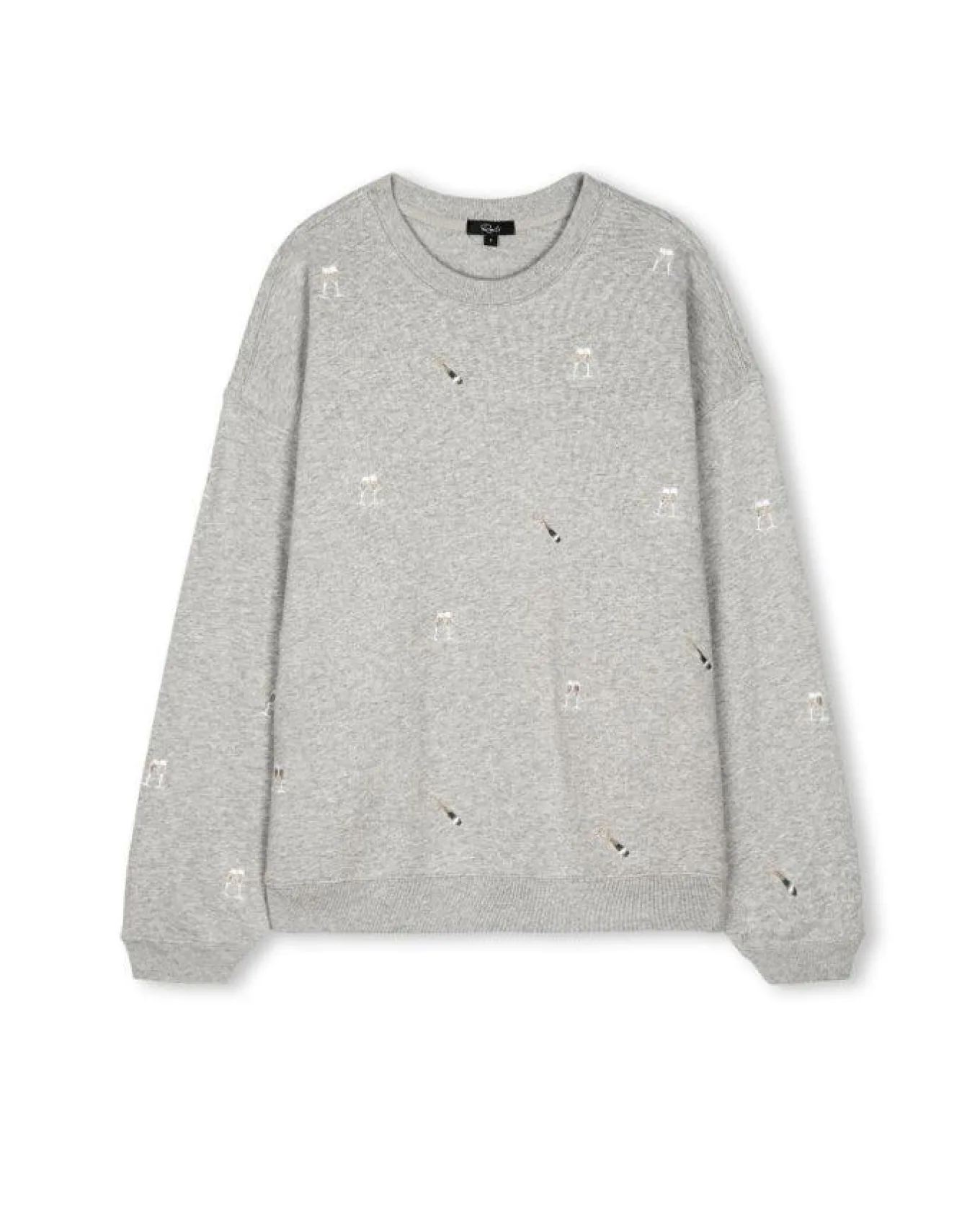 Rails Varsity Champagne Embroidery Sweatshirt