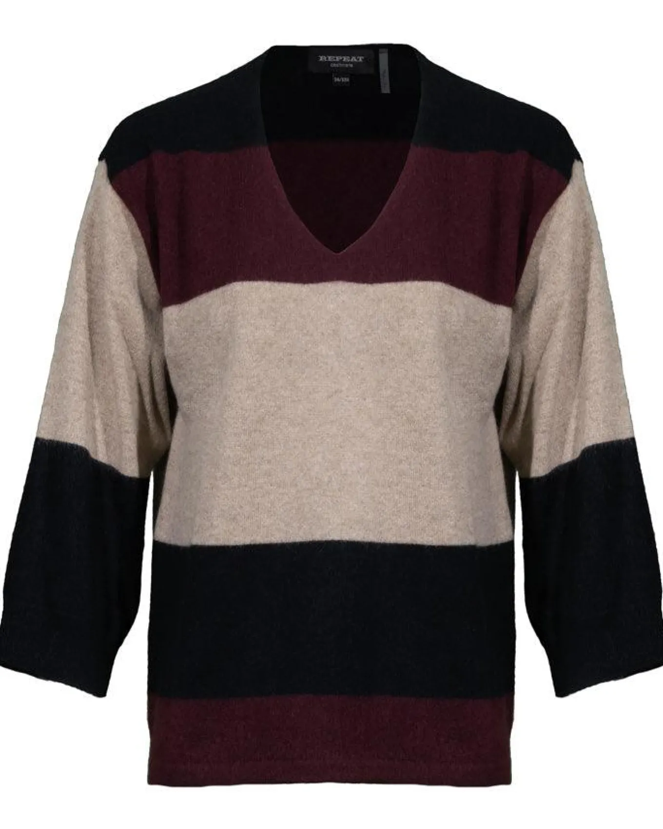 Repeat Color Block Cashmere Sweater